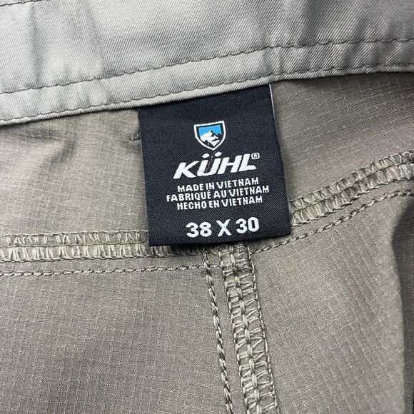 Kuhl Pants Mens 38x30 Gray Silencr Ripstop 4-Way Stretch Hiking Gusseted Crotch - Picture 7 of 12